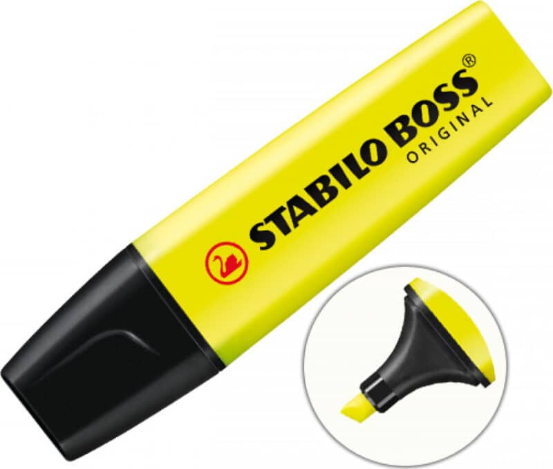 STABILO,BOSS,2-5mm,ΜΑΡΚΑΔΟΡΟΣ,ΦΩΣΦΟΡΟΥΧΟΣ,ΚΙΤΡΙΝΟ